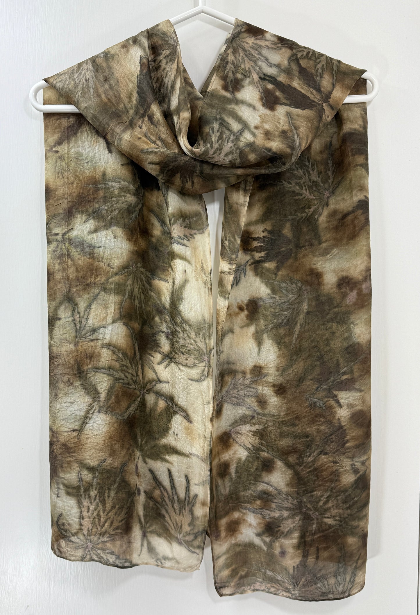 Eco Printed Silk Scarf - Acer & Coreopsis